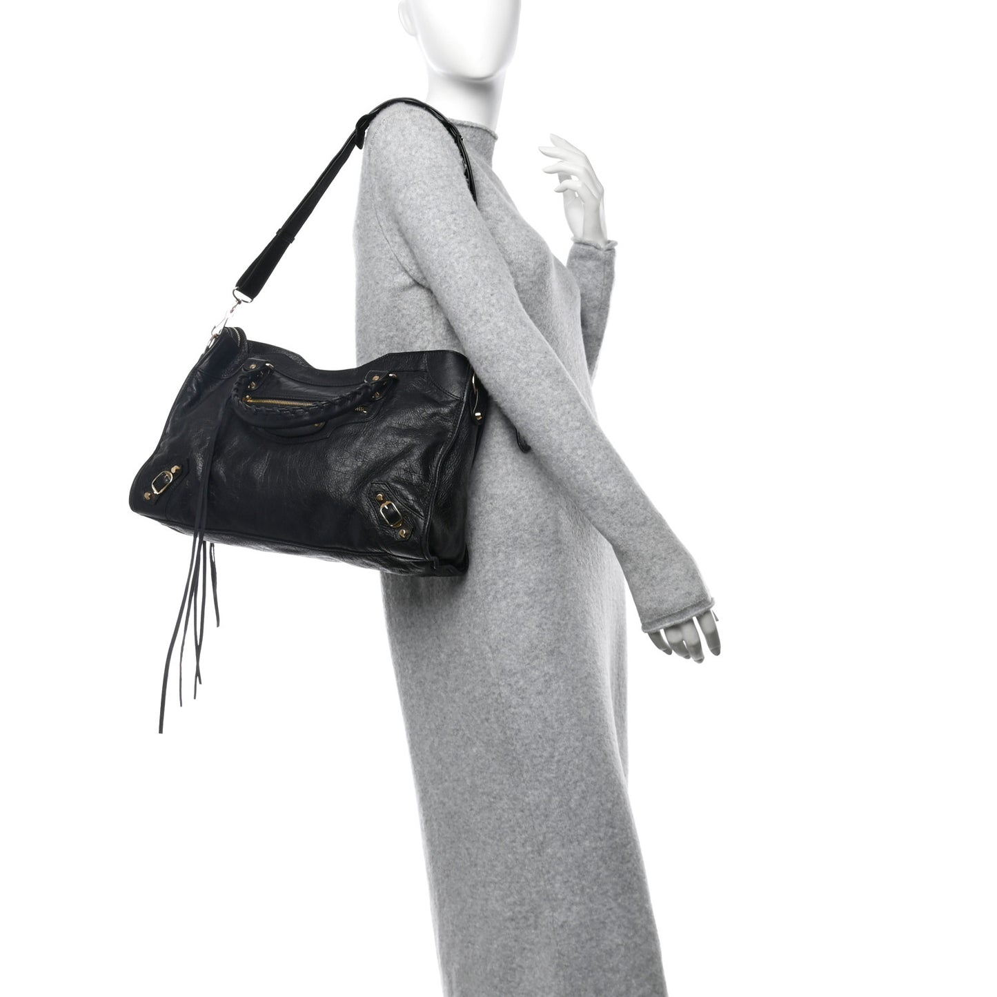 Agneau Classic Gold Hardware City Black