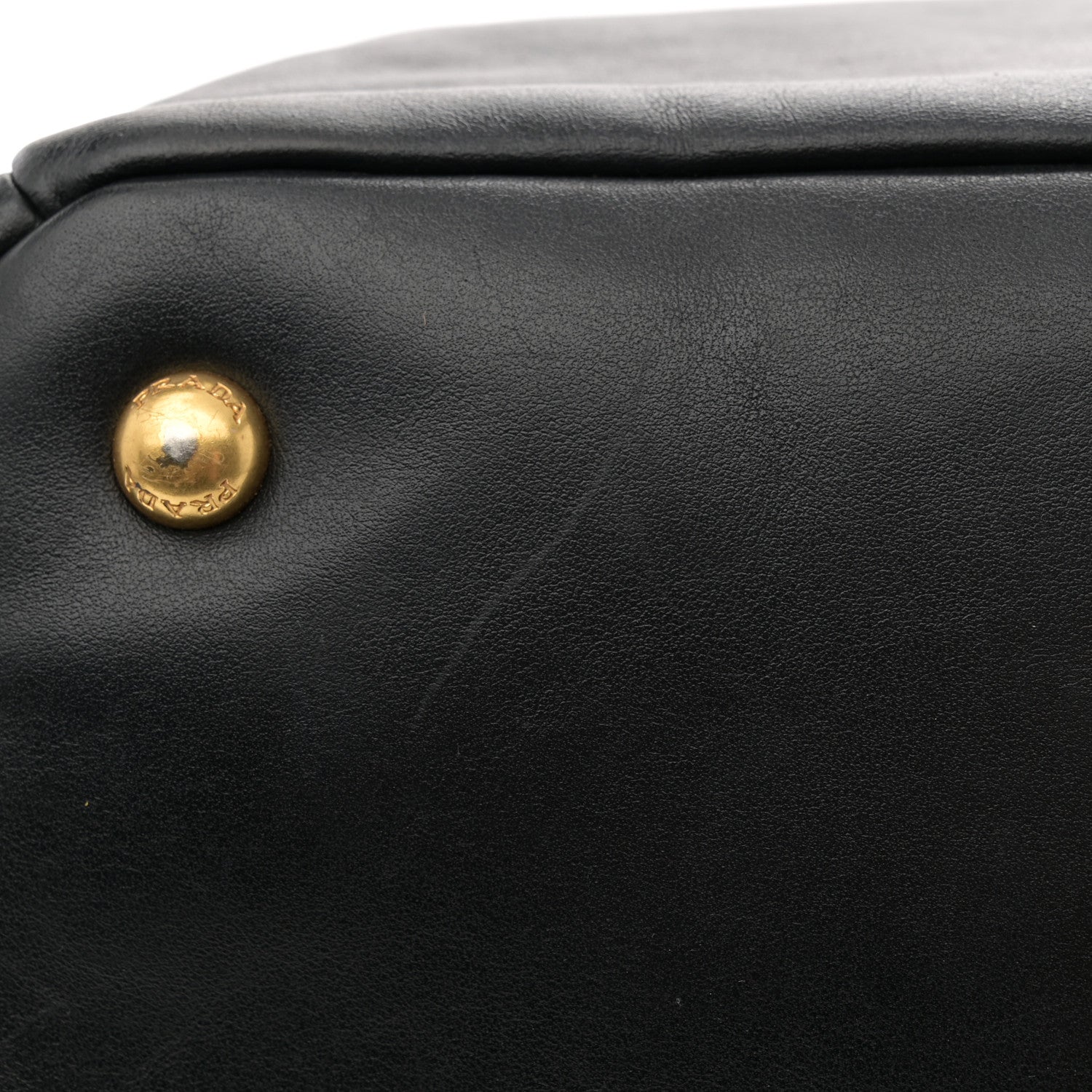 Prada Soft Calf Tote Black 13 of 14