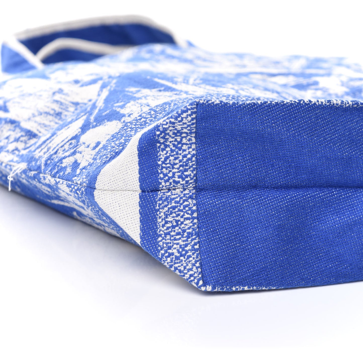 Canvas Print Cruise Tote Ivory Blue