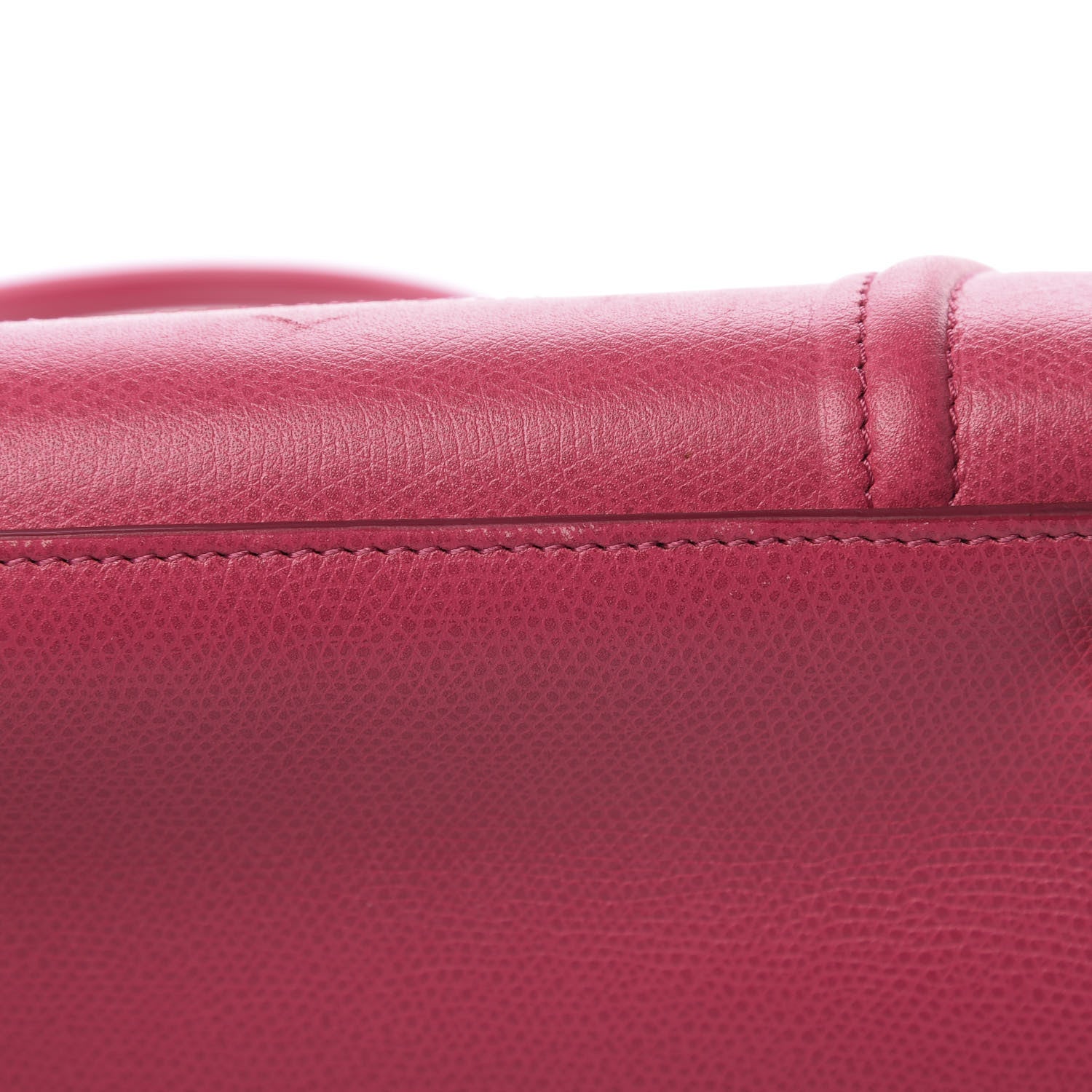 Celine Grained Calfskin Medium Phantom Luggage Fuchsia 12 of 15