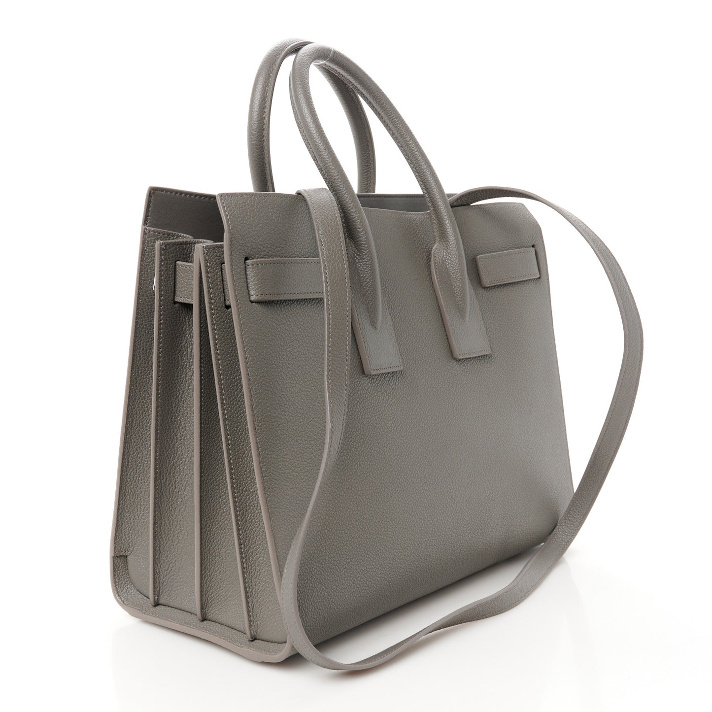 Grained Calfskin Small Sac De Jour Fog