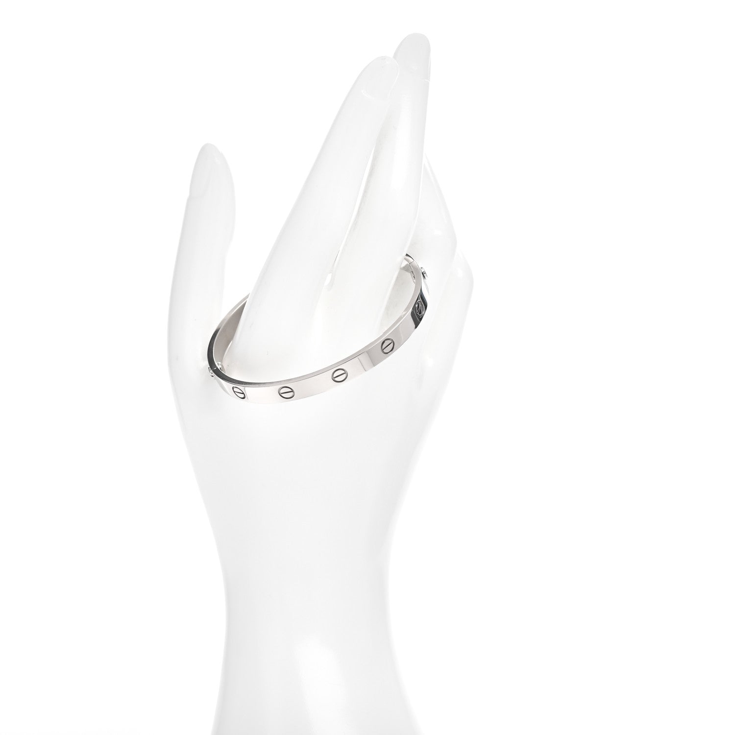 Cartier 18K White Gold LOVE Bracelet 18 2 of 4