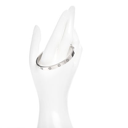 Cartier 18K White Gold LOVE Bracelet 18 2 of 4