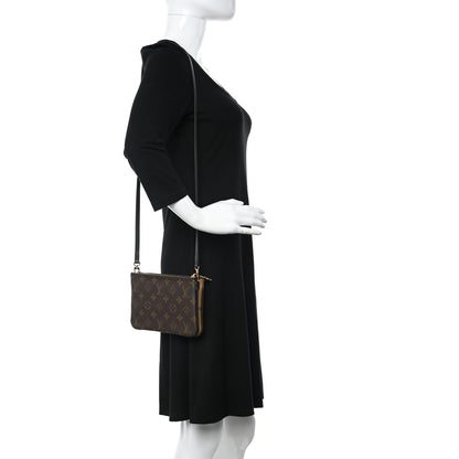 Louis Vuitton Reverse Monogram Giant Double Zip Pochette 2 of 10