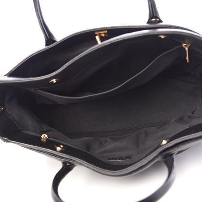 Chanel Calfskin Cerf Executive Shopper Tote Black 5 of 11