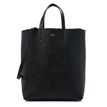 Celine Grained Calfskin Small Vertical Cabas Black 1 of 11