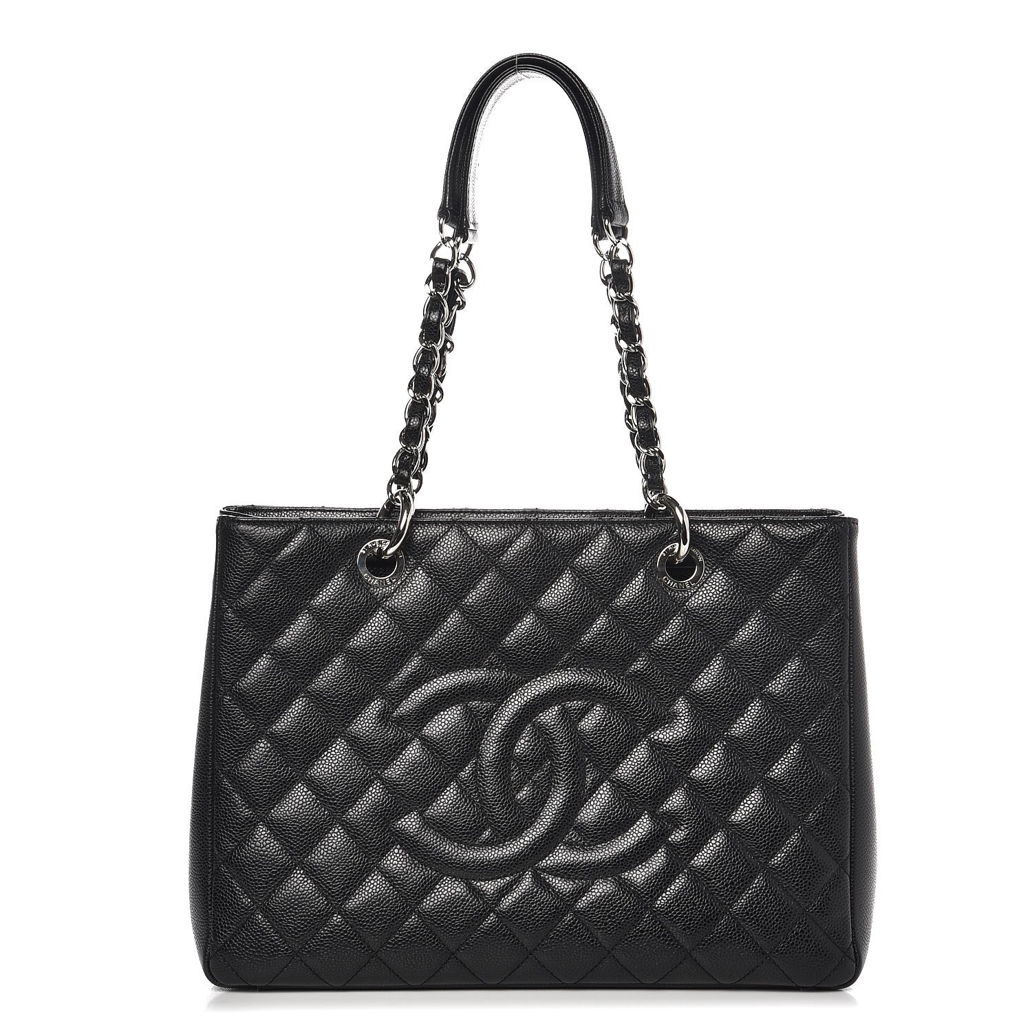Chanel Caviar Quilted Grand Shopping Tote GST Black 1 of 9