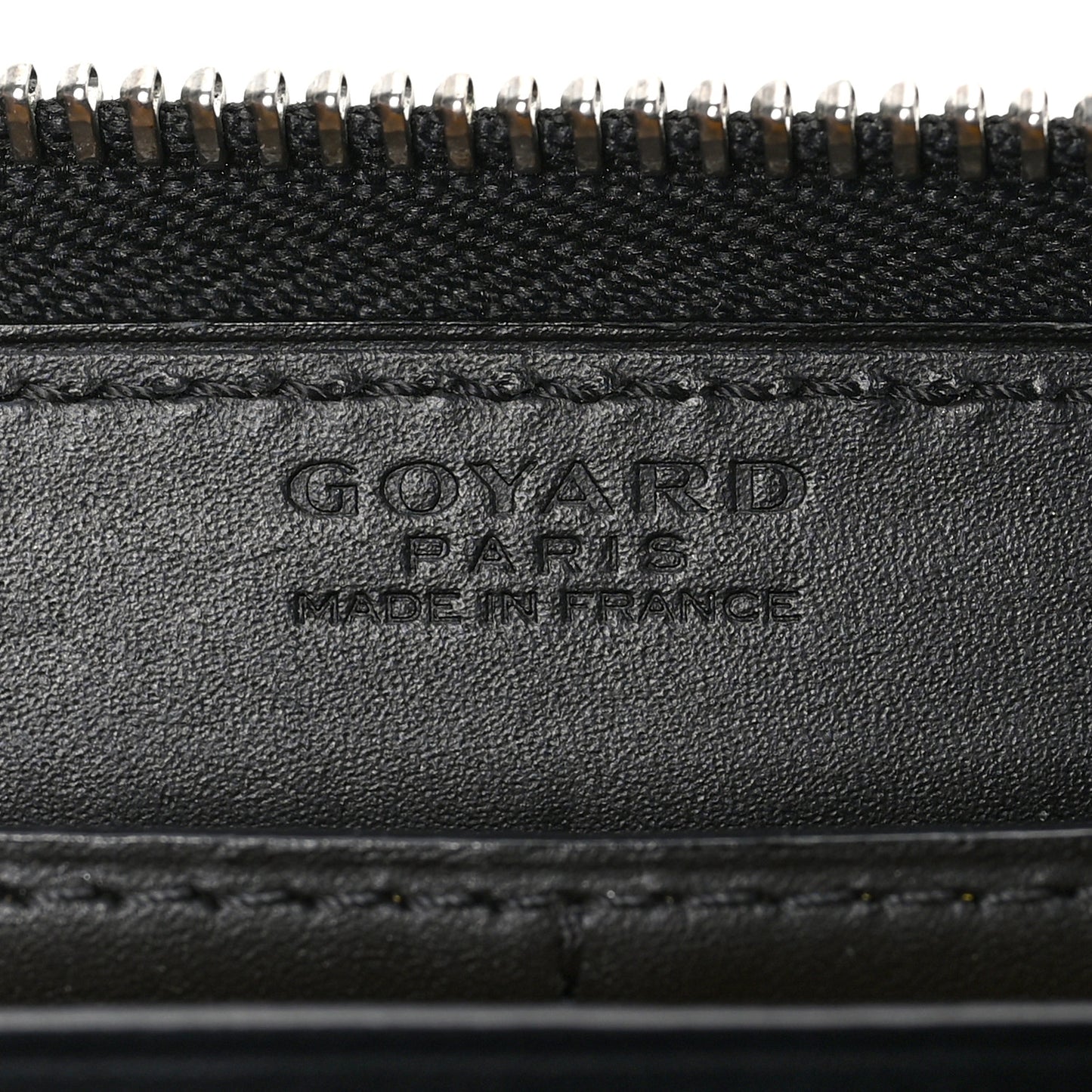 Goyardine Matignon Zip Around GM Wallet Black