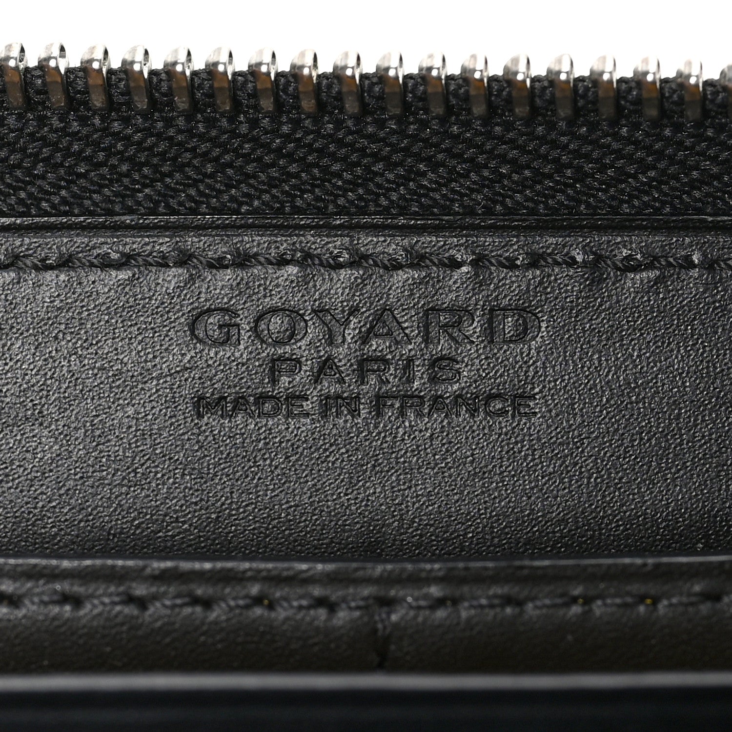 Goyard Goyardine Matignon Zip Around GM Wallet Black 6 of 6