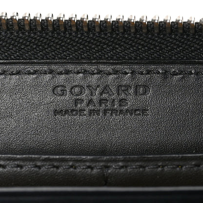 Goyard Goyardine Matignon Zip Around GM Wallet Black 6 of 6