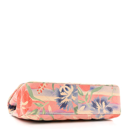 Chanel Lambskin Quilted Floral Jumbo Single Flap Multicolor 3 of 10