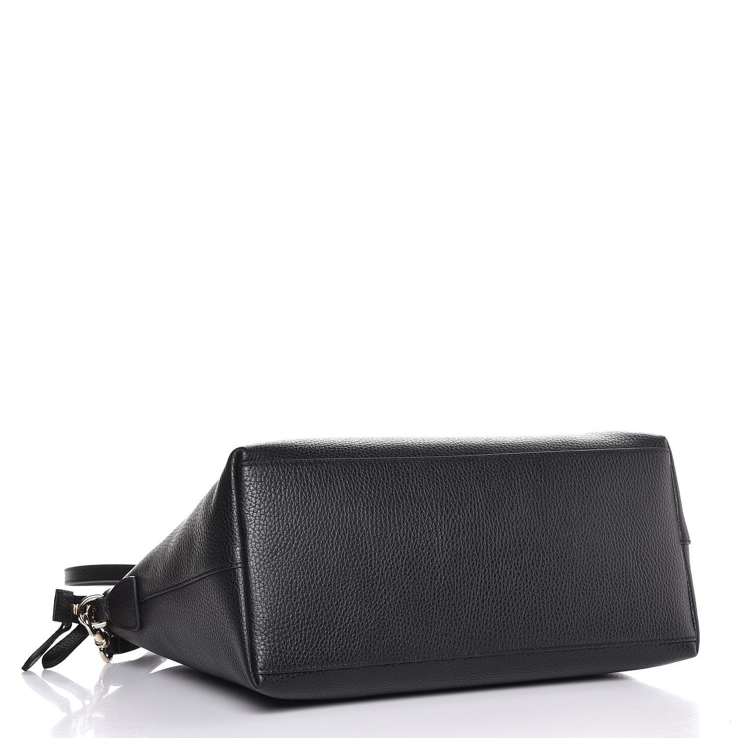 Dollar Calfskin GG Charm Dome Satchel Black