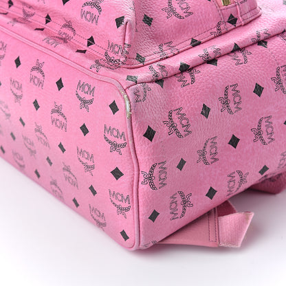 MCM Visetos Medium Sprinkle Stud Stark Backpack Pink 10 of 10