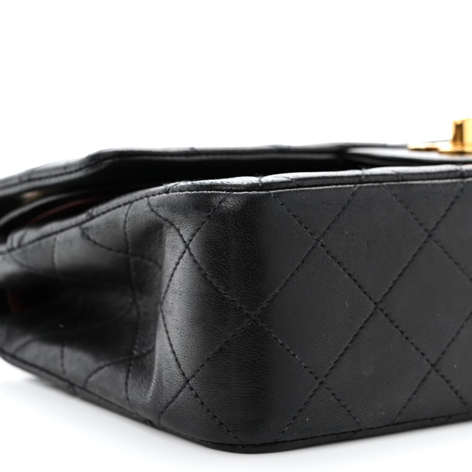 Chanel Lambskin Quilted Small Double Flap Black 11 of 14