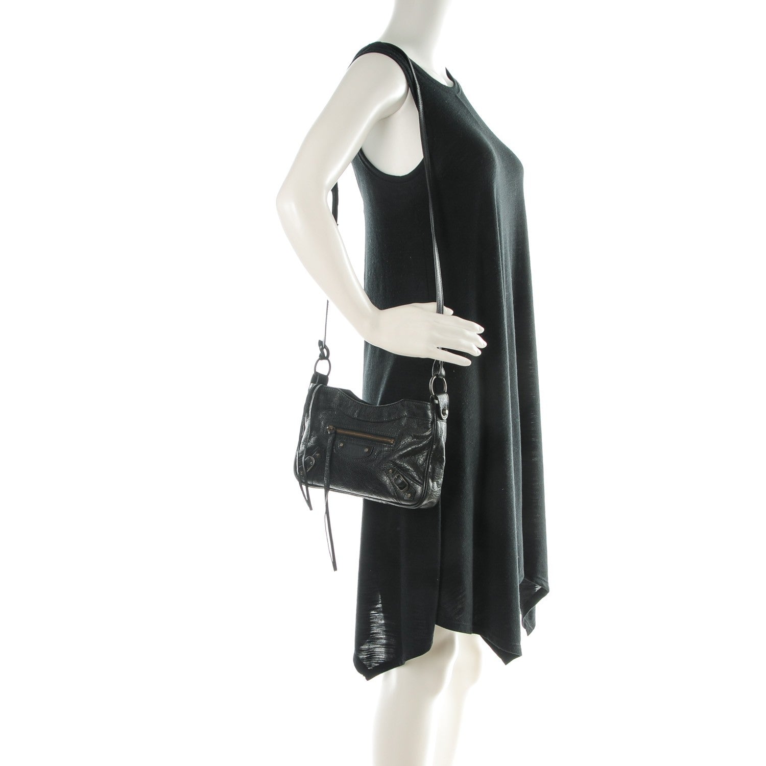 Balenciaga Agneau Classic Hardware Hip Black 2 of 7