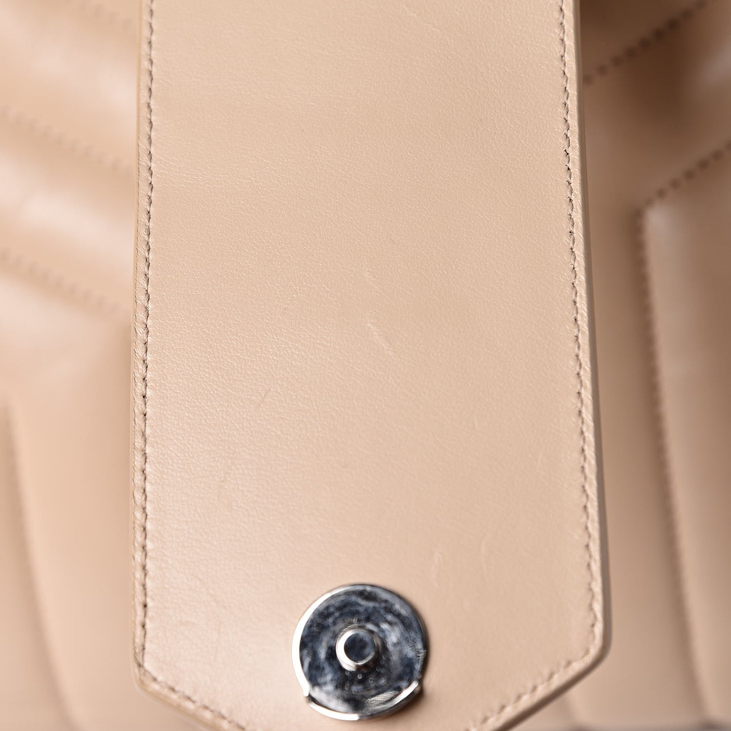 Calfskin Y Quilted Monogram Large Loulou Shopper Nude Powder