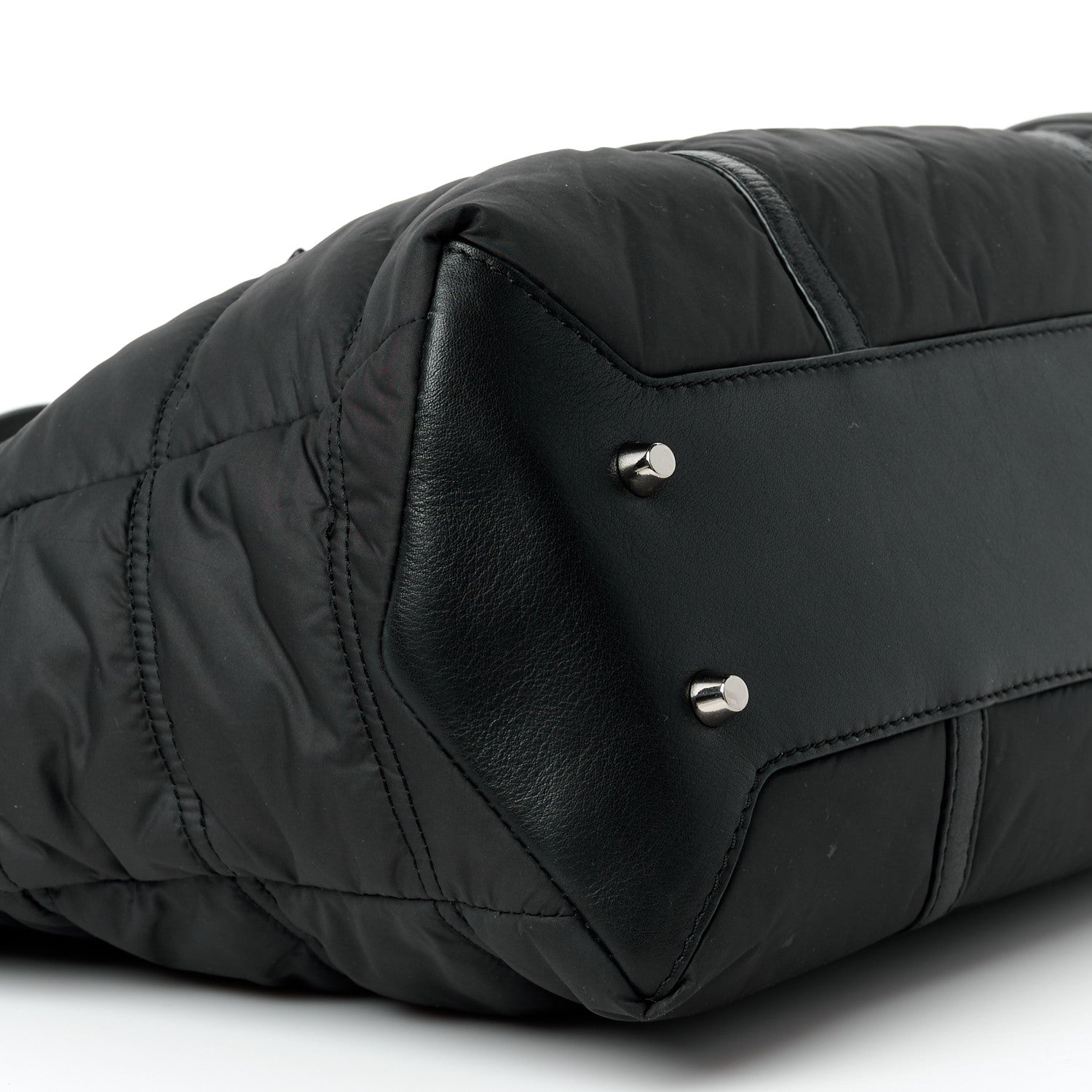 Burberry Nylon House Check Quilted Abbey Diaper Bag Black 9 of 10