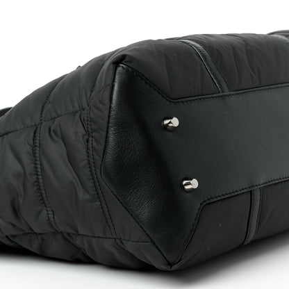 Burberry Nylon House Check Quilted Abbey Diaper Bag Black 9 of 10