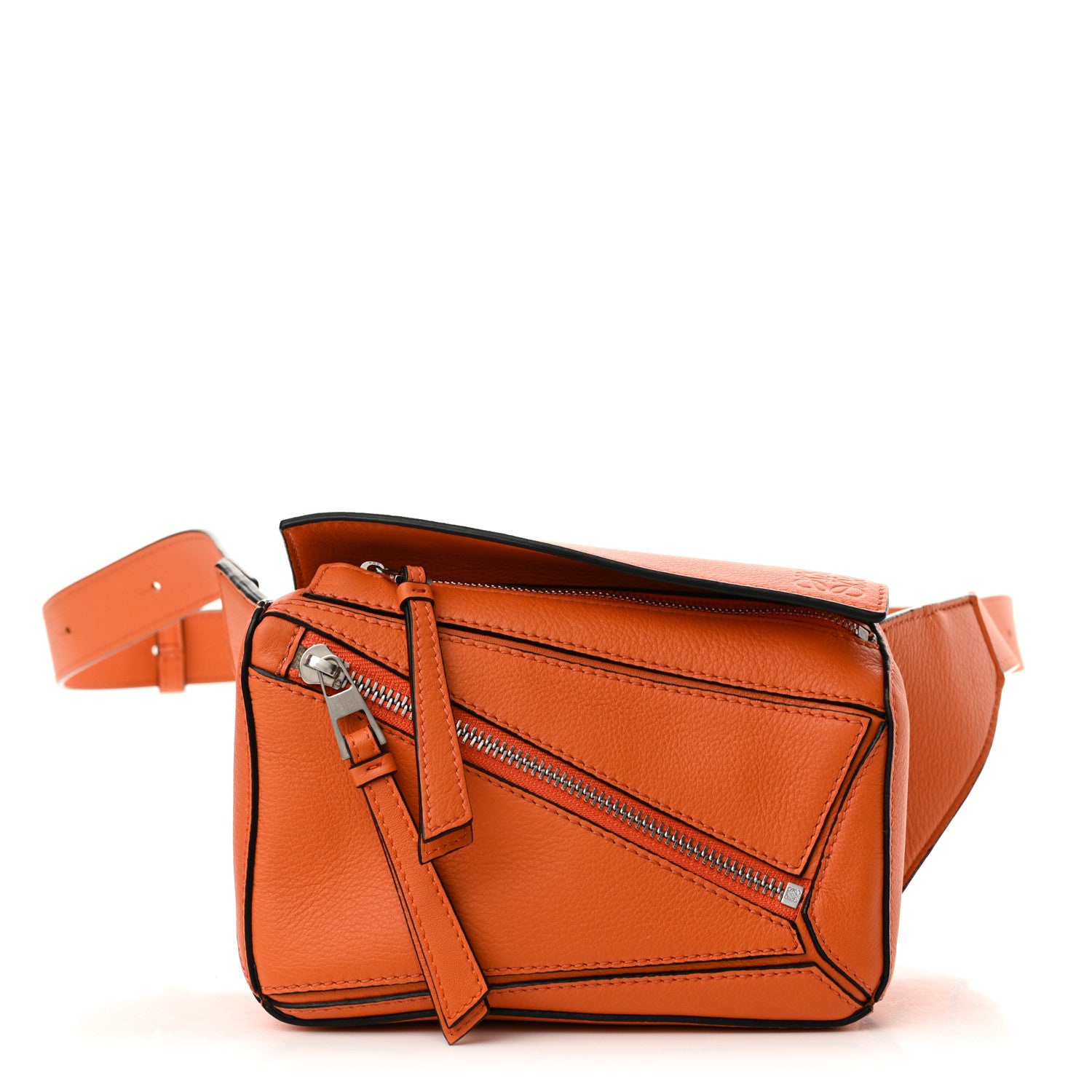 Loewe Calfskin Mini Puzzle Bumbag Orange 1 of 10