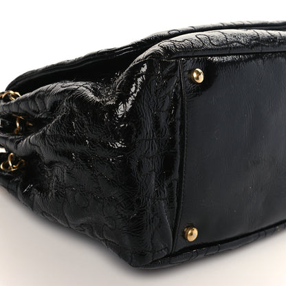 Chanel Patent Puzzle Accordion Flap Bag Black 8 of 9