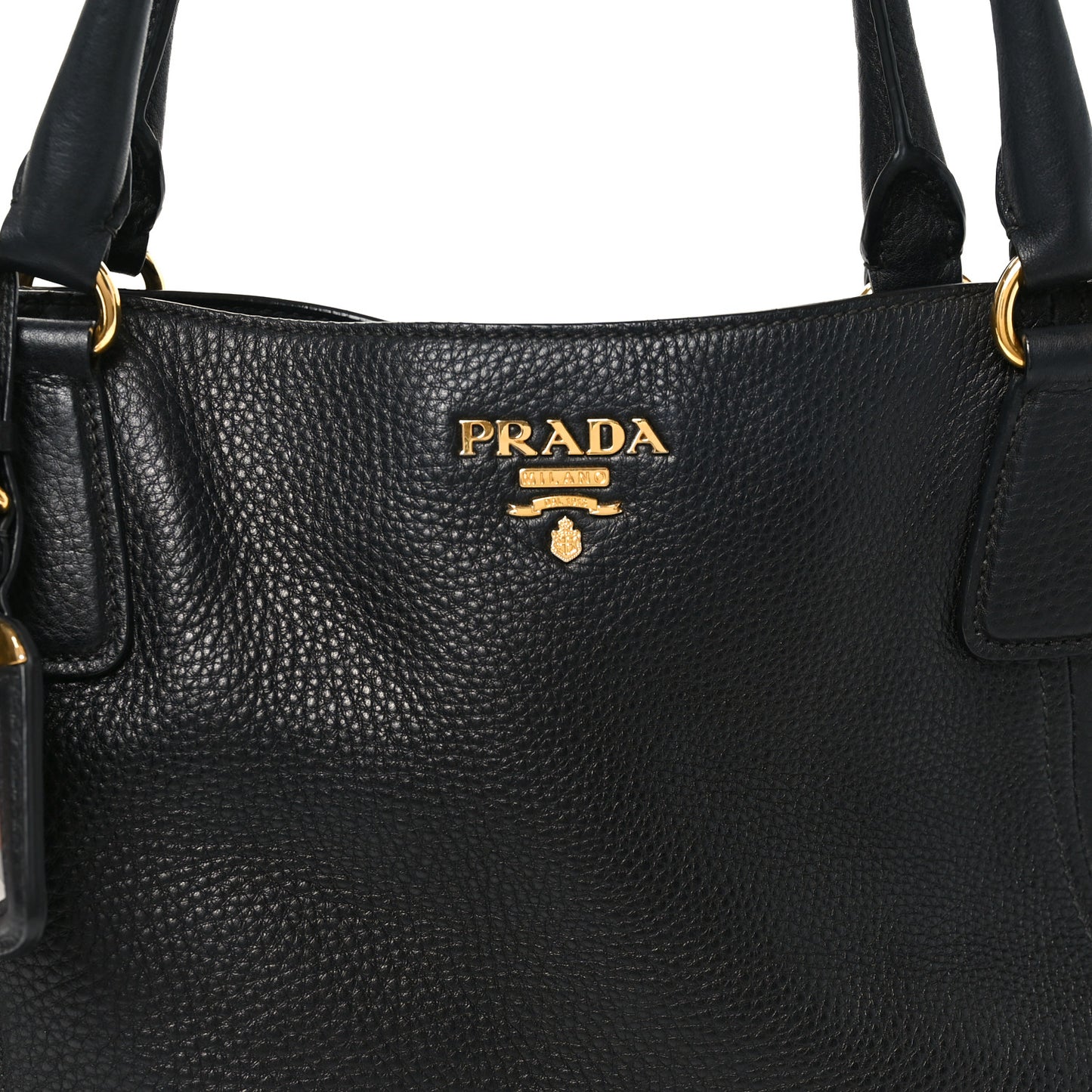 Vitello Daino Side Pocket Tote Black