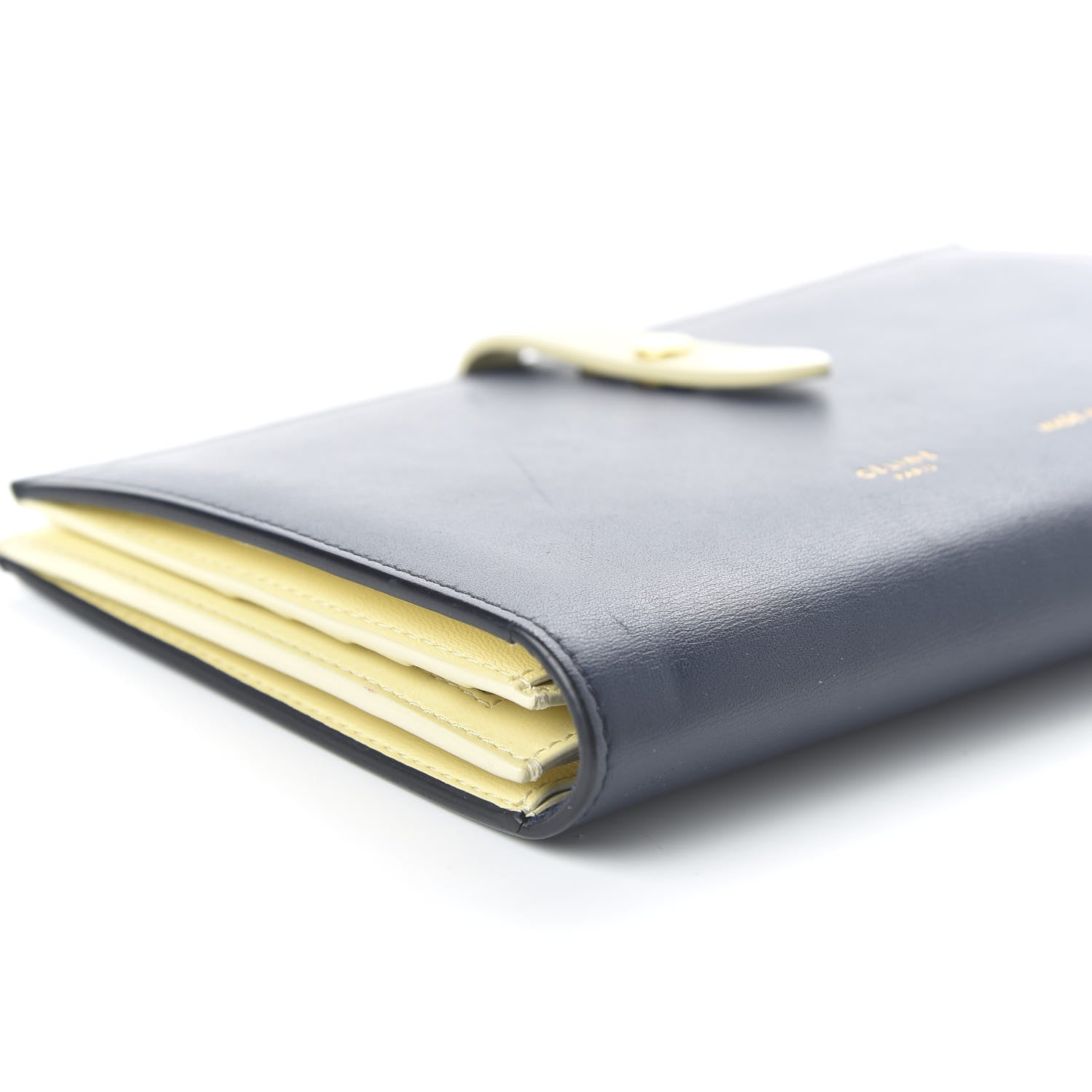 Celine Smooth Calfskin Large Multifunction Strap Wallet Dark Blue 6 of 13