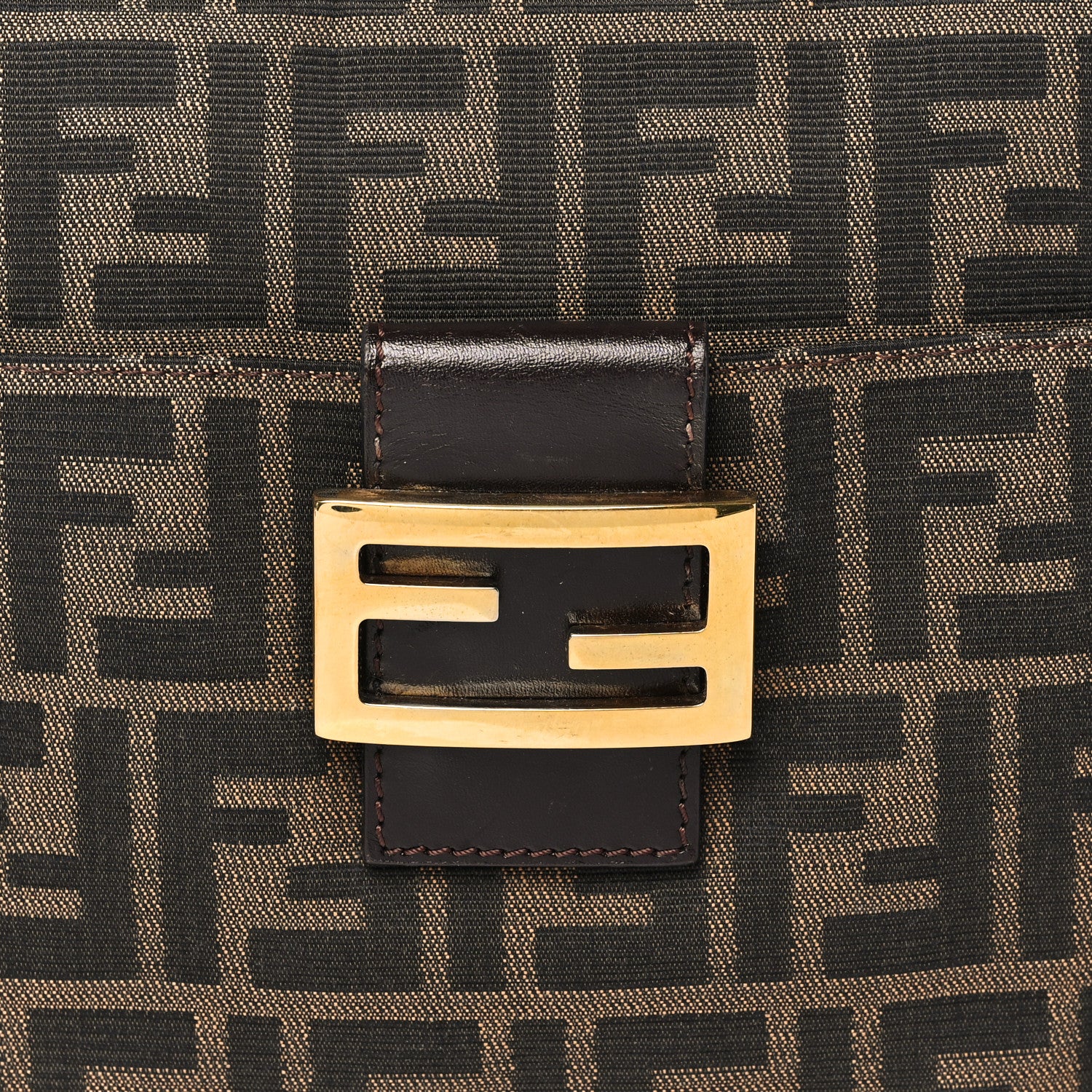 Fendi Zucca Shoulder Bag Tobacco 7 of 9