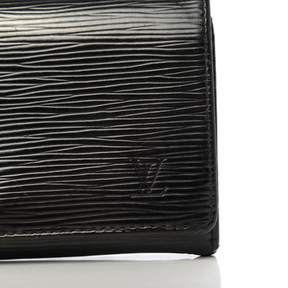 Louis Vuitton Epi Porte-Monnaie Billets Tresor Wallet Black 8 of 8