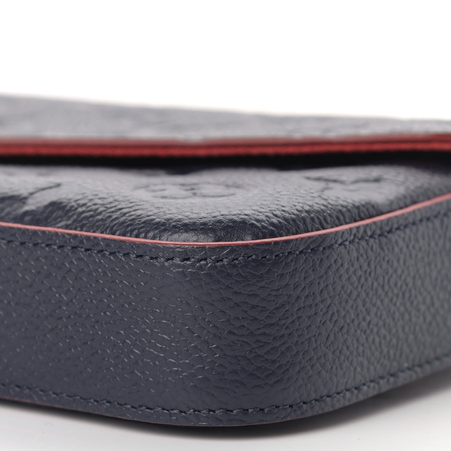 Empreinte Pochette Felicie Chain Wallet Marine Rouge