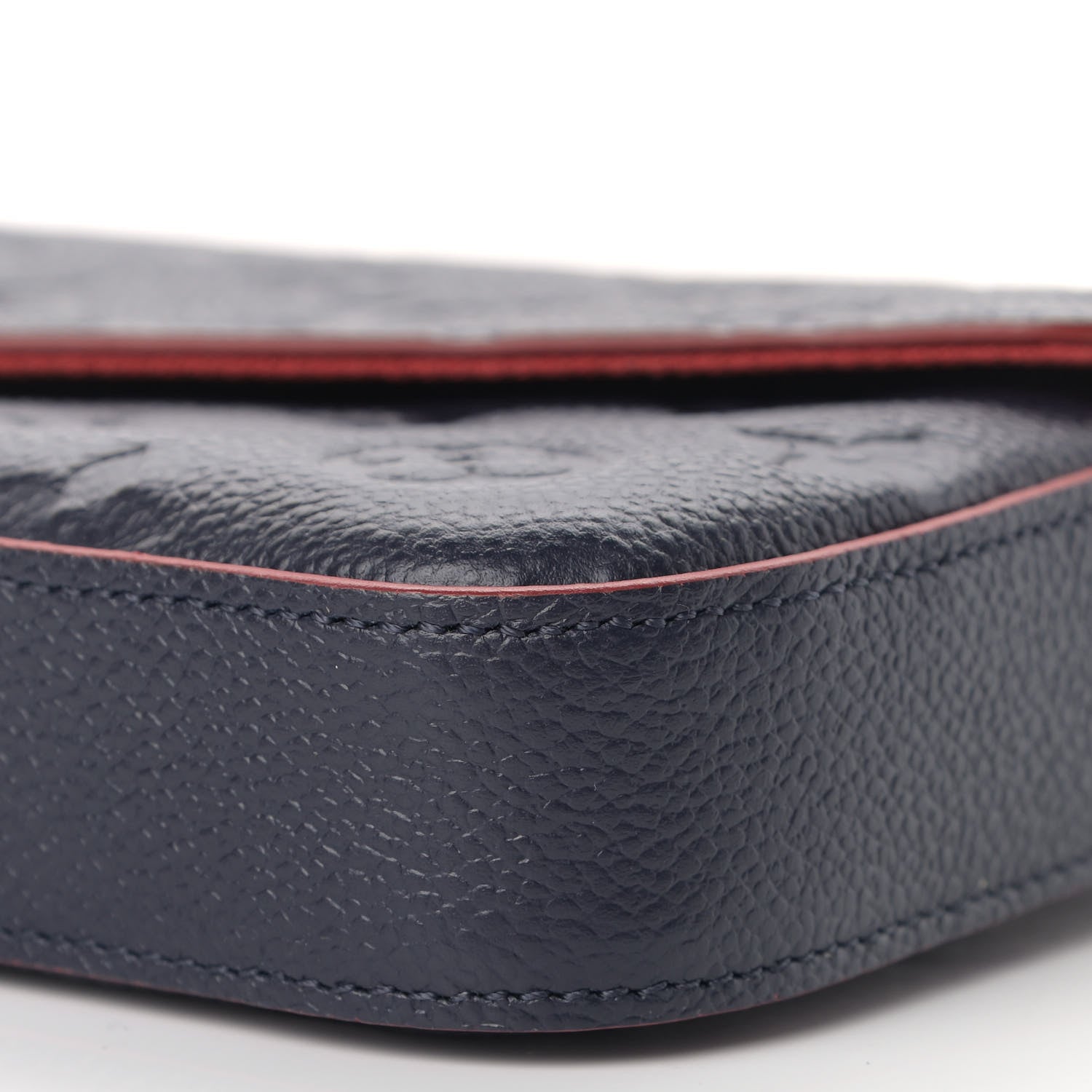 Louis Vuitton Empreinte Pochette Felicie Chain Wallet Marine Rouge 7 of 14