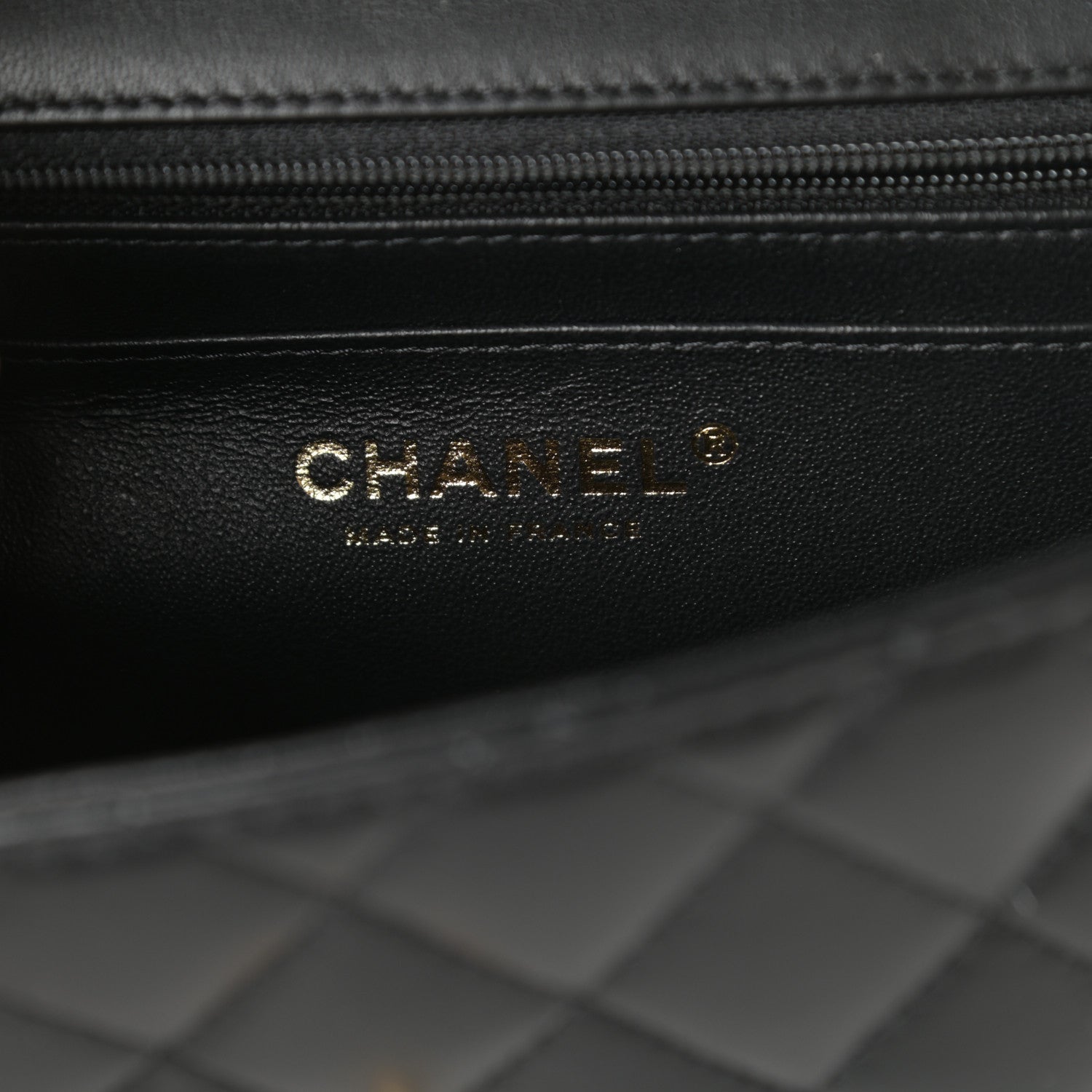 Chanel Lambskin Quilted Mini Top Handle Rectangular Flap Black 6 of 9