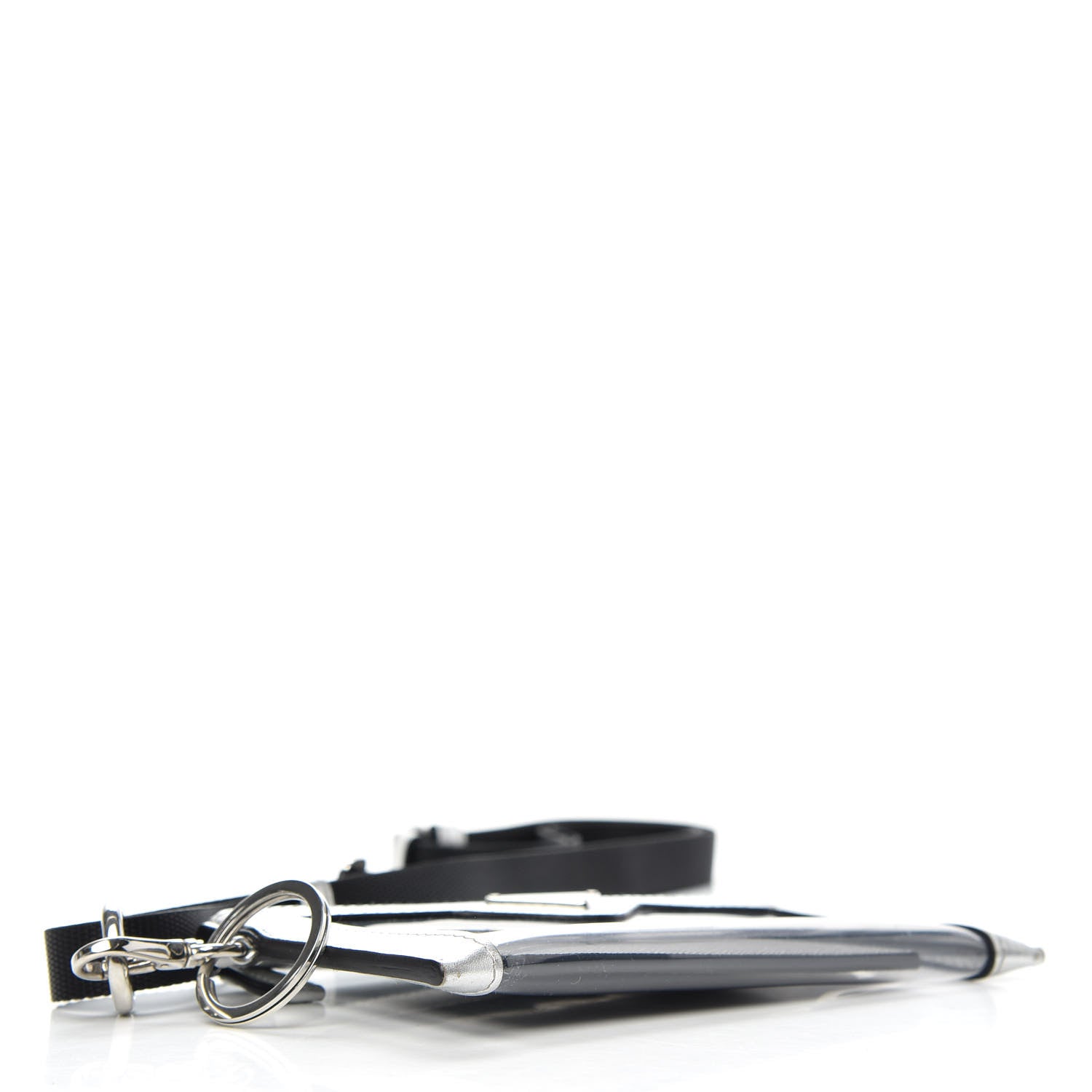 Prada Vernice Plexiglass Card Holder Argento 5 of 8