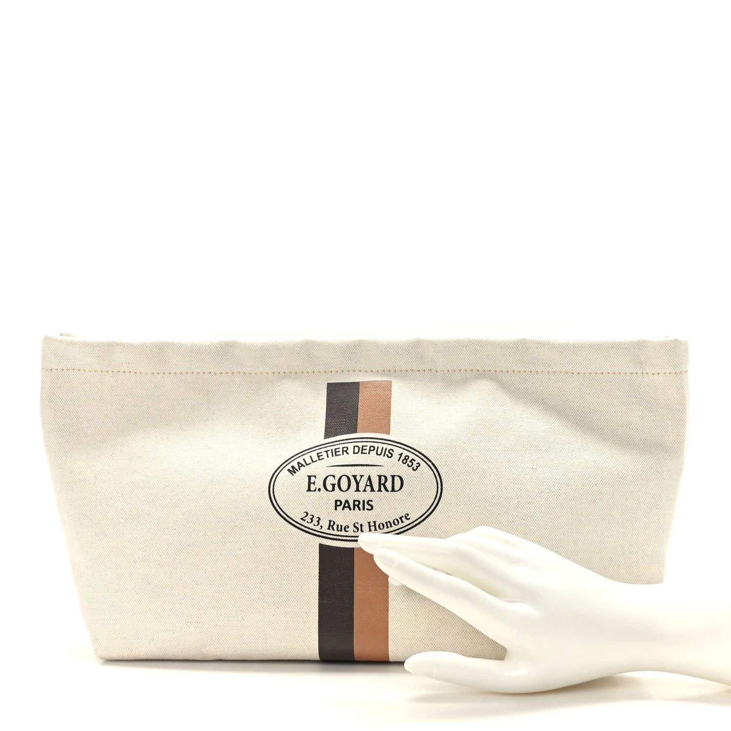 Goyard Canvas Necessaire Organizer Pouch Off White 2 of 7