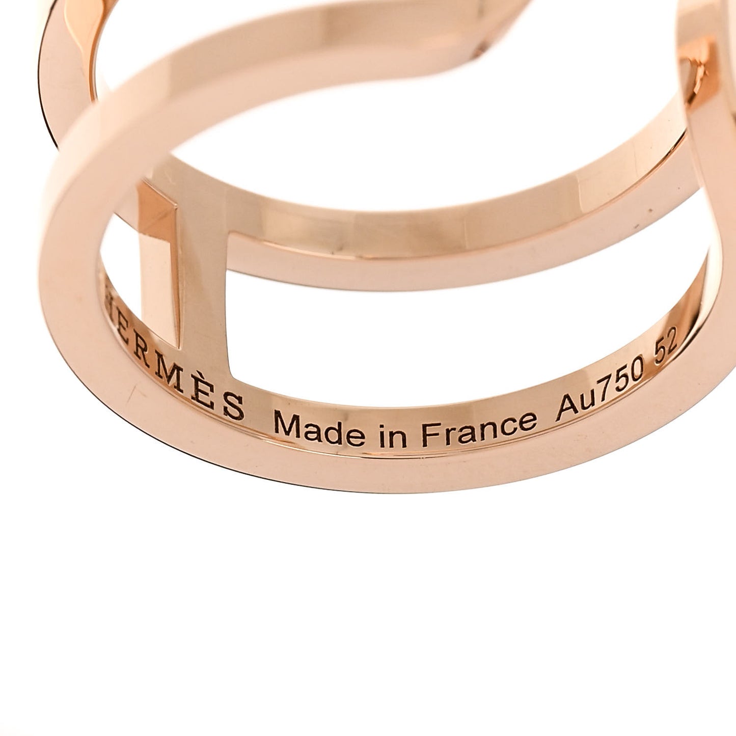 18K Rose Gold PM Chain D'Ancre Ring 52 6