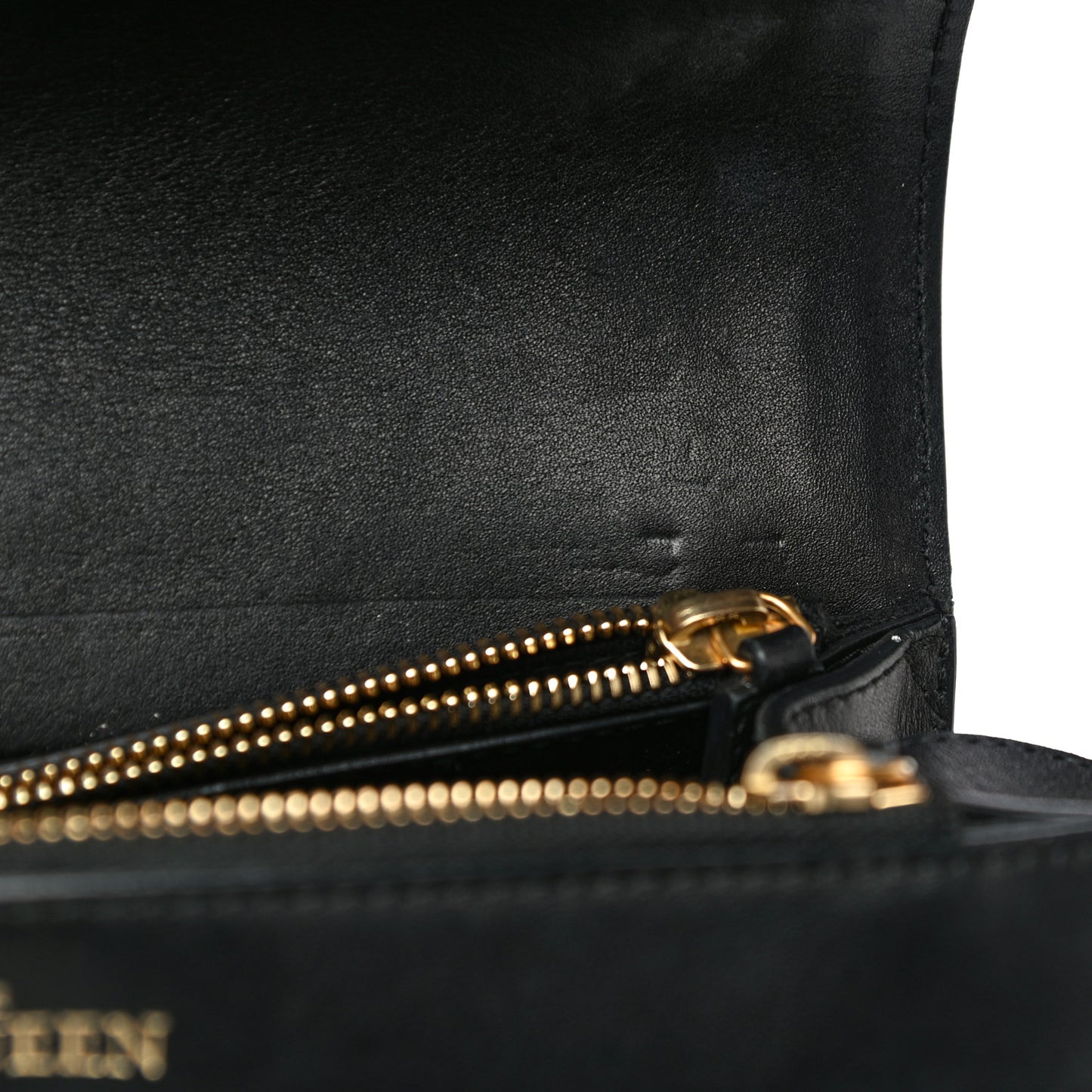 Calfskin Studded Small Padlock Crossbody Bag Black