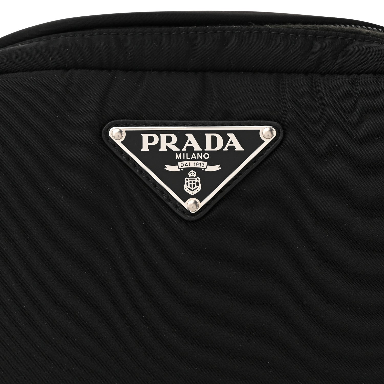 Prada Tessuto Nylon Soft Padded Belt Bag Black 9 of 14