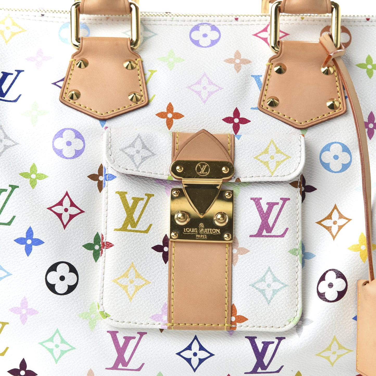 Monogram Multicolor Speedy 30 White