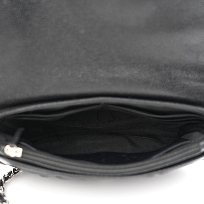 Chanel Caviar Half Moon Wallet On Chain WOC Black 5 of 12
