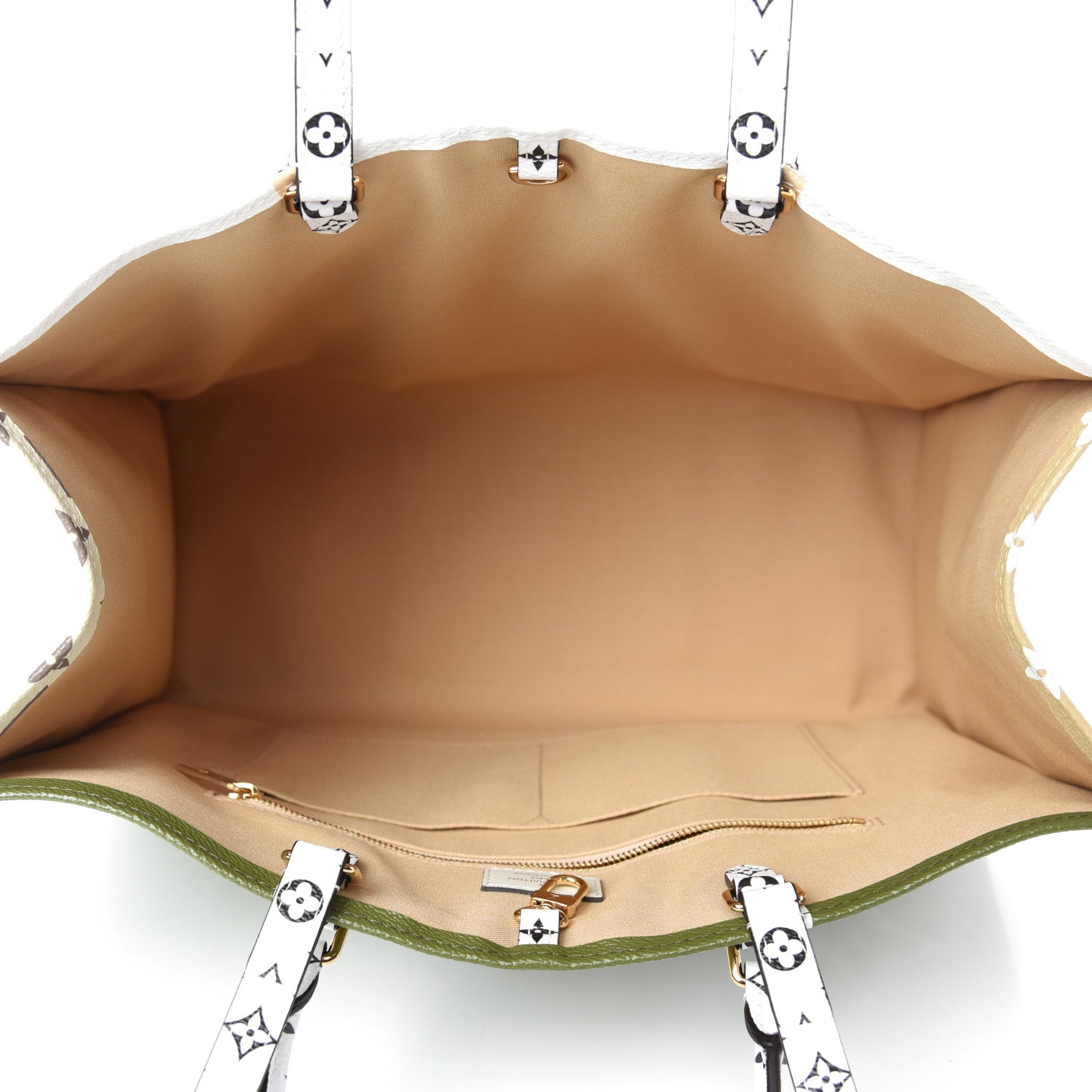Louis Vuitton Monogram Giant Onthego GM Kaki Beige 5 of 10
