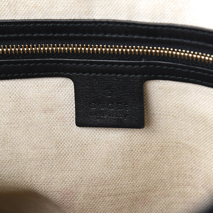 Gucci Guccissima Medium Bree Foldover Tote Black 5 of 9