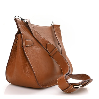 Hermes Taurillon Clemence Jypsiere 31 Gold 3 of 10