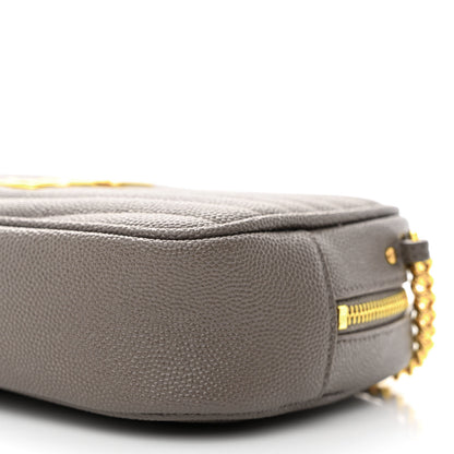 Saint Laurent Grain De Poudre Matelasse Monogram Mini Lou Camera Bag Fog 10 of 10