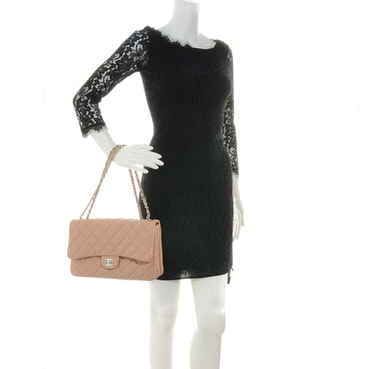 Chanel Lambskin Quilted Jumbo Chanel 3 Flap Beige 2 of 8