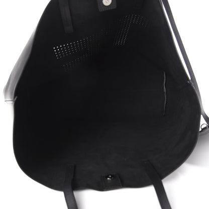 Tom Ford Calfskin Perforated Logo Tote Black 5 of 10