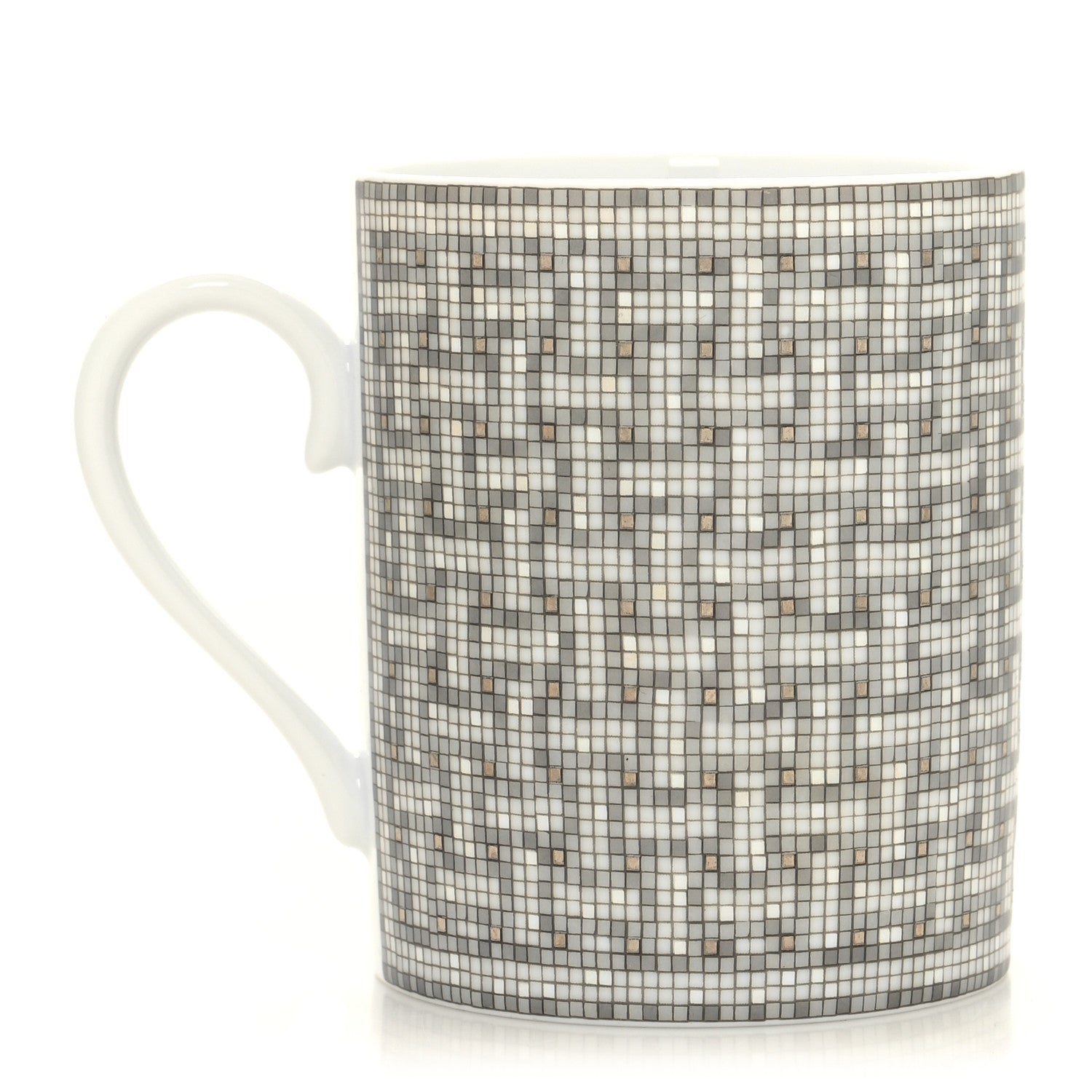 Hermes Porcelain Mosaique au 24 Mug Platinum 3 of 6