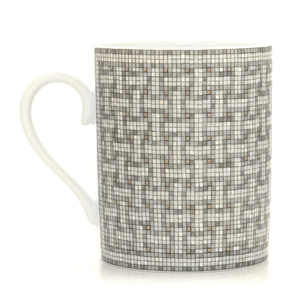 Hermes Porcelain Mosaique au 24 Mug Platinum 3 of 6