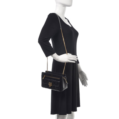 Givenchy Goatskin Diamond Quilted Pocket Crossbody Black 2 of 6