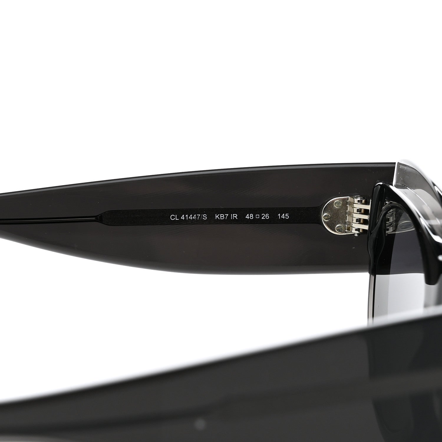 Celine Acetate Petra Sunglasses CL41447/S Transparent Black 5 of 8