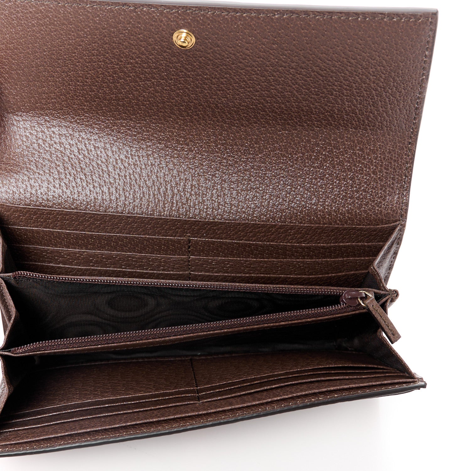 Gucci GG Supreme Monogram Web Ophidia Continental Wallet Brown 5 of 12
