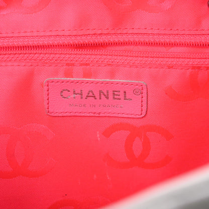 Chanel Calfskin Quilted Large Cambon Bowler White Black 20 of 24